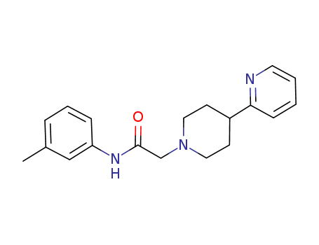 1-Piperidineacetamide, N-(3-methylphenyl)-4-(2-pyridinyl)-