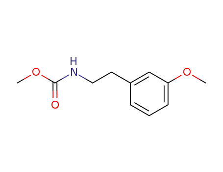 Molecular Structure of 110192-21-7 (Carbamic acid, [2-(3-methoxyphenyl)ethyl]-, methyl ester)