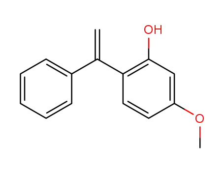 Molecular Structure of 161459-35-4 (5-methoxy-2-(1-phenylethenyl)phenol)