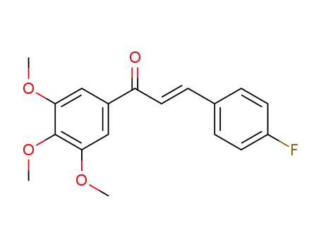 Molecular Structure of 127034-06-4 (2-Propen-1-one, 3-(4-fluorophenyl)-1-(3,4,5-trimethoxyphenyl)-, (2E)-)
