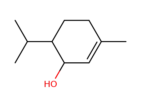 Molecular Structure of 16721-39-4 (trans-6-(isopropyl)-3-methylcyclohex-2-en-1-ol)