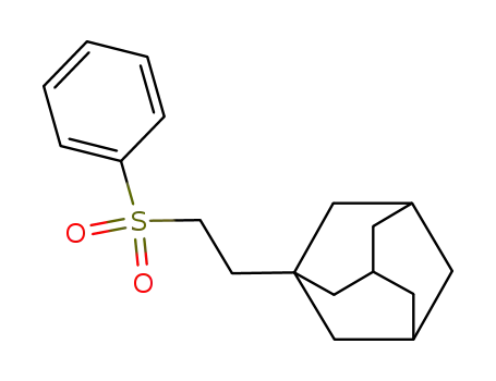 Molecular Structure of 126002-57-1 ((3r,5r,7r)-1-(2-(phenylsulfonyl)ethyl)adamantane)