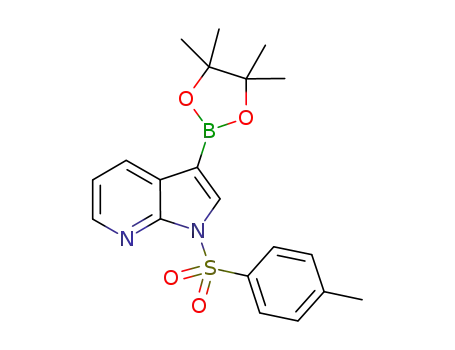 1H-Pyrrolo[2,3-b]pyridine, 1-[(4-methylphenyl)sulfonyl]-3-(4,4,5,5-tetramethyl-1,3,2-dioxaborolan-2-yl)-