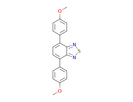 Molecular Structure of 503862-08-6 (2,1,3-Benzothiadiazole, 4,7-bis(4-methoxyphenyl)-)
