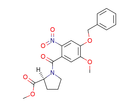L-Proline, 1-[5-methoxy-2-nitro-4-(phenylmethoxy)benzoyl]-, methyl ester