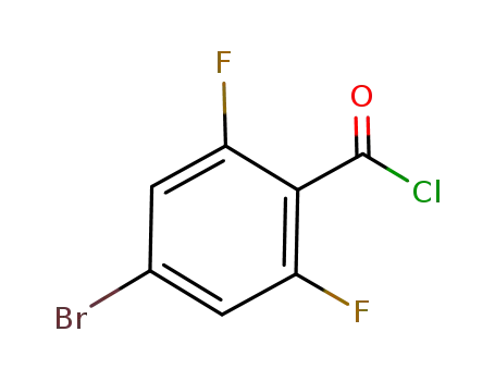 Molecular Structure of 497181-19-8 (4-BROMO-2,6-DIFLUOROBENZOYL CHLORIDE)