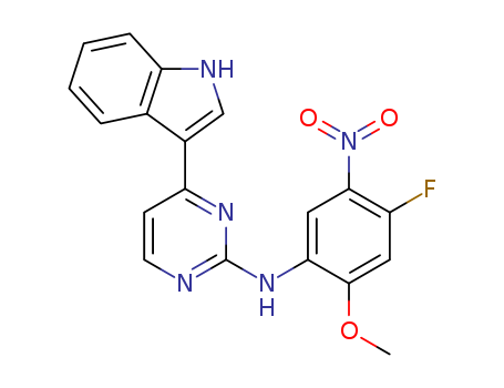N-(4-fluoro-2-methoxy-5-nitrophenyl)-4-(1H-indol-3-yl)pyrimidin-2-amine