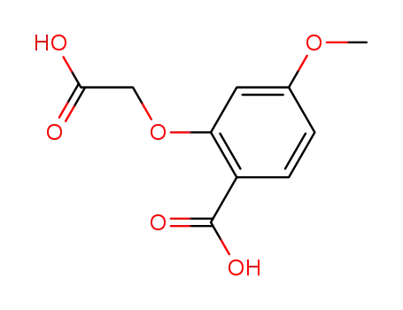 Molecular Structure of 52116-39-9 (Benzoic acid, 2-(carboxymethoxy)-4-methoxy-)