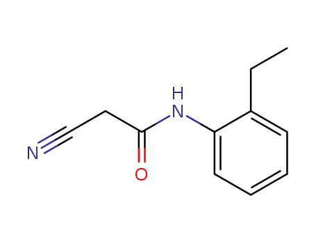 Molecular Structure of 87165-08-0 (2-cyano-N-(2-ethylphenyl)acetamide)