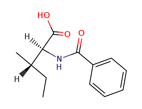 Molecular Structure of 2901-99-7 ((2S,3S)-2-benzoylamino-3-methylpentanoic acid)