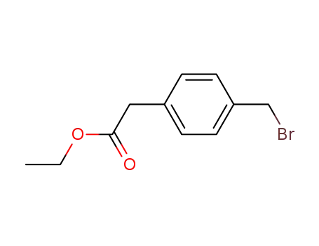 Molecular Structure of 7398-81-4 ((4-broMoMethylphenyl)acetic acid ethyl ester)