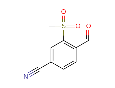Benzonitrile, 4-formyl-3-(methylsulfonyl)-