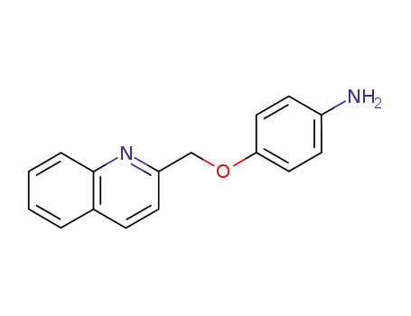 Molecular Structure of 105326-95-2 (Benzenamine, 4-(2-quinolinylmethoxy)-)