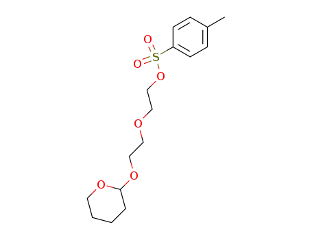 Molecular Structure of 69502-32-5 (2-(2-((tetrahydro-2H-pyran-2-yl)oxy)ethoxy)ethyl 4-methylbenzenesulfonate)