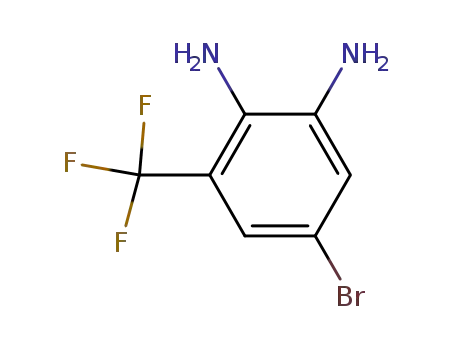 Molecular Structure of 157026-19-2 (5-BROMO-2,3-DIAMINOBENZOTRIFLUORIDE)