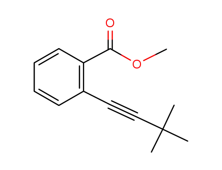 Molecular Structure of 934701-48-1 (methyl 2-(3,3-dimethylbut-1-yn-1-yl)benzoate)