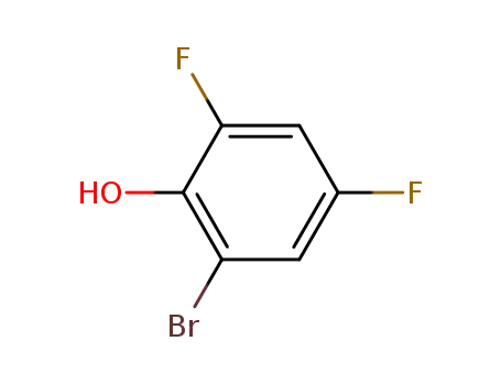 Molecular Structure of 98130-56-4 (2-Bromo-4,6-difluorophenol)