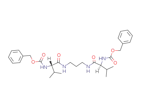 Molecular Structure of 119274-75-8 (N,N'-bis(N-(carbobenzyloxy)-L-valyl)-1,3-diaminopropane)