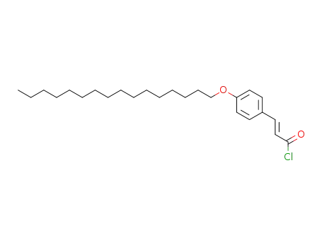 Molecular Structure of 77251-84-4 (4-hexadecyloxycinnamoyl chloride)