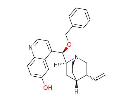 Molecular Structure of 838821-39-9 ((8α,9R)- 9-(phenylMethoxy)-Cinchonan-6'-ol)