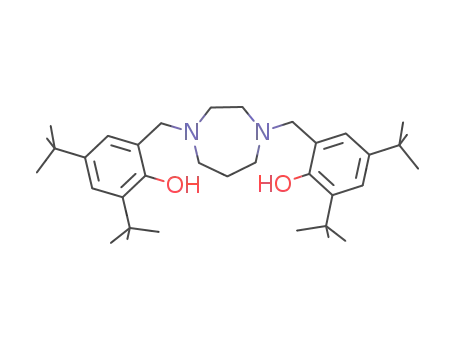 Molecular Structure of 527672-96-4 (N,N'-bis(2-hydroxy-3,5-di tertiarybutylbenzyl)homopiperazine)