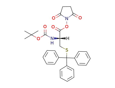 L-Cysteine,N-[(1,1-dimethylethoxy)carbonyl]-S-(triphenylmethyl)-, 2,5-dioxo-1-pyrrolidinylester