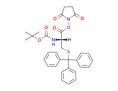 Molecular Structure of 75179-29-2 (BOC-CYS(TRT)-OSU)