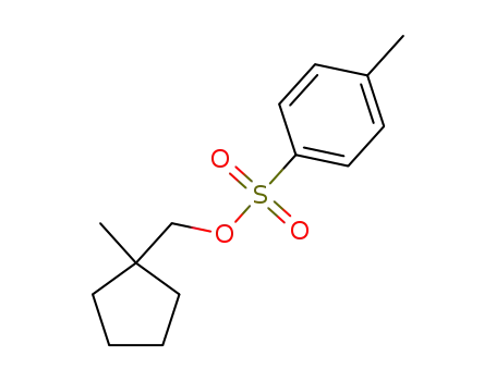 Molecular Structure of 1360568-96-2 ((1-methylcyclopentyl)methyl 4-methylbenzenesulfonate)