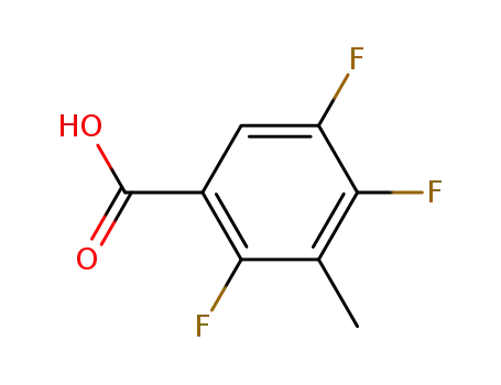 Molecular Structure of 112822-85-2 (2,4,5-Trifluoro-3-methylbenzoic acid)