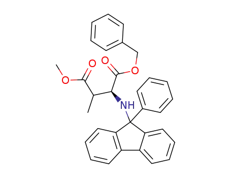 (2S)-1-benzyl 4-methyl 3-methyl-2-(9-phenyl-9H-fluoren-9-ylamino)succinate