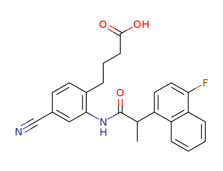 4-Cyano-2-[[2-(4-fluoro-1-naphthalenyl)-1-oxopropyl]amino]Benzenebutanoic acid