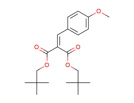 Molecular Structure of 891485-88-4 (Propanedioic acid, [(4-methoxyphenyl)methylene]-,
bis(2,2-dimethylpropyl) ester)