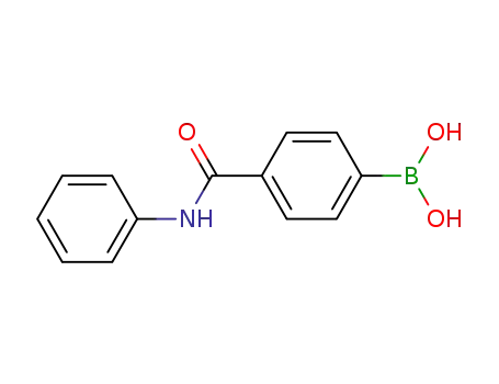 Molecular Structure of 330793-45-8 ((4-PHENYLAMINOCARBONYLPHENYL)BORONIC ACID)