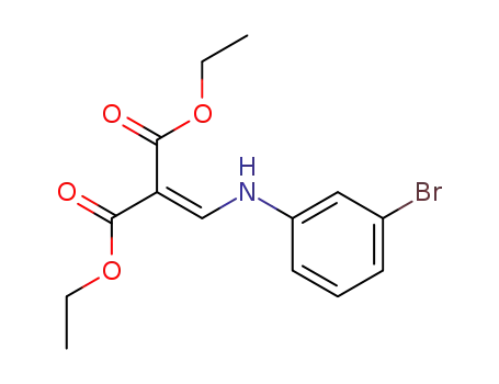 Molecular Structure of 351893-47-5 (ethyl α-carbethoxy-β-m-bromoanilinoacrylate)
