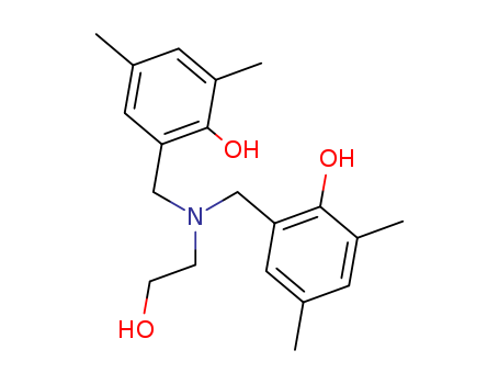 Molecular Structure of 118328-21-5 (Phenol, 2,2'-[[(2-hydroxyethyl)imino]bis(methylene)]bis[4,6-dimethyl-)