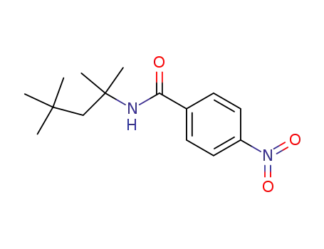 Molecular Structure of 101354-47-6 (Benzamide, 4-nitro-N-(1,1,3,3-tetramethylbutyl)-)