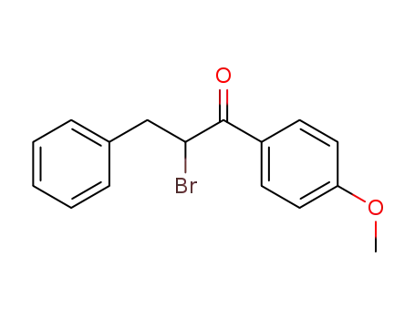 Molecular Structure of 106511-71-1 (1-Propanone, 2-bromo-1-(4-methoxyphenyl)-3-phenyl-)