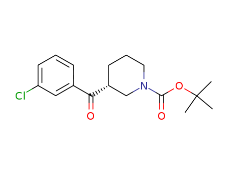 1-Piperidinecarboxylic acid, 3-(3-chlorobenzoyl)-, 1,1-diMethylethyl ester, (3R)-
