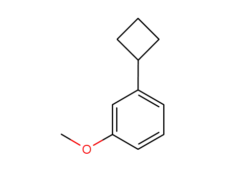 Molecular Structure of 1202643-84-2 (1-cyclobutyl-3-methoxybenzene)