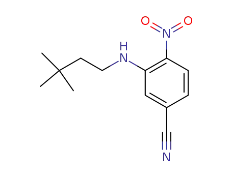 3-[(3,3-dimethylbutyl)amino]-4-nitrobenzonitrile