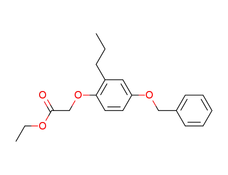 Molecular Structure of 403612-17-9 (Acetic acid, [4-(phenylmethoxy)-2-propylphenoxy]-, ethyl ester)