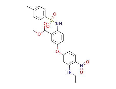 5-(3-ethylamino-4-nitro-phenoxy)-2-(toluene-4-sulfonylamino)-benzoic acid methyl ester