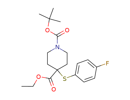 1-tert-Butyl-4-ethyl 4-(4-fluorophenylthio)piperidine-1,4-dicarboxylate