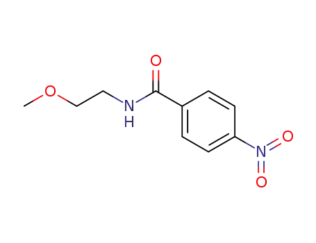 Molecular Structure of 95086-96-7 (Benzamide, N-(2-methoxyethyl)-4-nitro-)