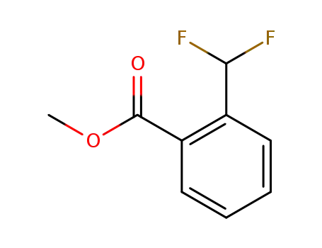 Molecular Structure of 1018678-48-2 (Benzoic acid,1-(difluoromethyl)-methyl ester)