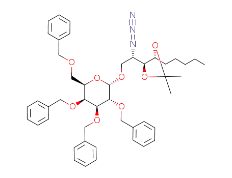 (2S,3S,4R)-2-azido-3,4-O-isopropylidene-1-O-(2,3,4,6-tetra-O-benzyl-α-D-galactopyranosyl)-1,3,4-nonanetriol