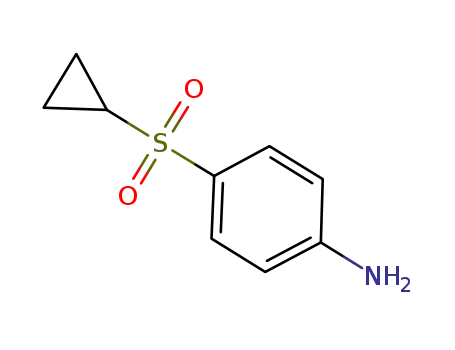 Molecular Structure of 1147558-13-1 (4-(cyclopropanesulfonyl)aniline)