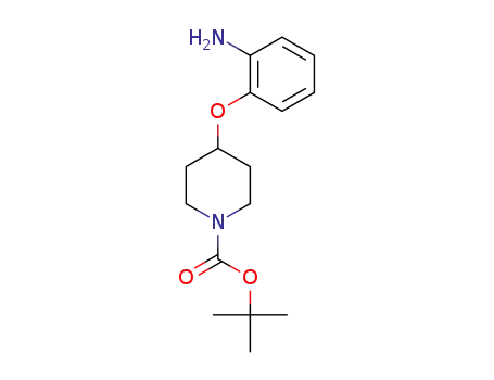 Molecular Structure of 690632-14-5 (TERT-BUTYL 4-(2-AMINOPHENOXY)TETRAHYDRO-1(2H)-PYRIDINECARBOXYLATE)