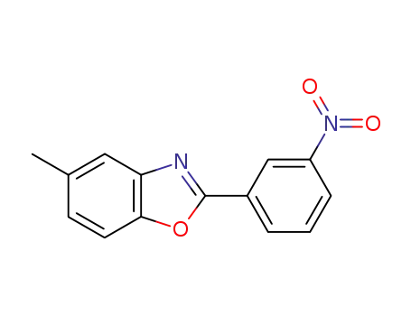 Molecular Structure of 25284-11-1 (2-{3-nitrophenyl}-5-methyl-1,3-benzoxazole)