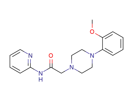 Molecular Structure of 146714-63-8 (4-(2-Methoxyphenyl)-N-2-pyridinyl-1-piperazineacetaMide)